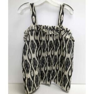 NWT J. Crew Ikat ruffle Tank Top 6